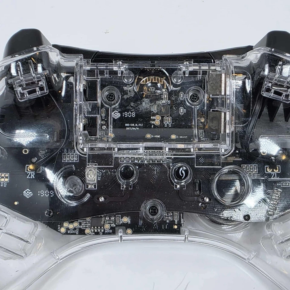 Afterglow Clear Pro Controller PDP 085-018 for Nintendo Wii U - Tested - Image 2 of 4