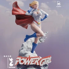 Power Girl 3D Printing Unassembled Unpainted Resin Model Kits Garage Kits