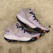 Under Armour Jet 21 Sneakers Shoes Youth 5.5 Lavender Comfort Basketball