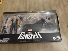 MARVEL LEGENDS PUNISHER ACTION FIGURE WITH MOTORCYCLE Box Not Good