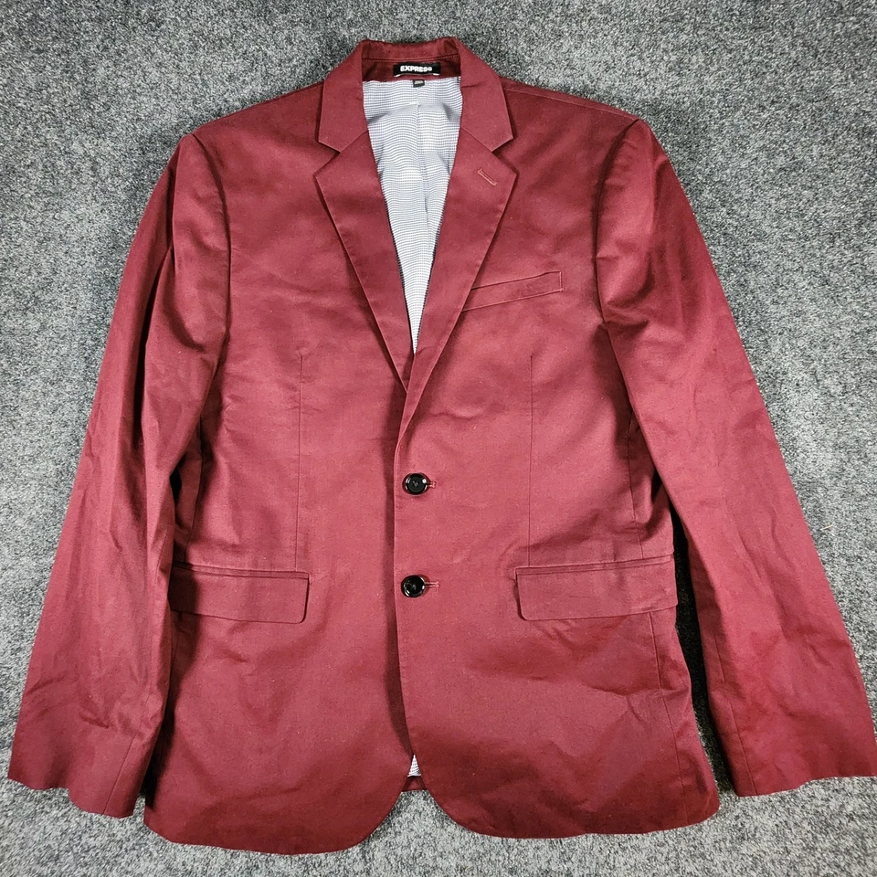 Terno Express Borgonha Masculino 38S Slim Fit Calça Elástica 30x30 Moderna Preppy - Imagem 2 de 4