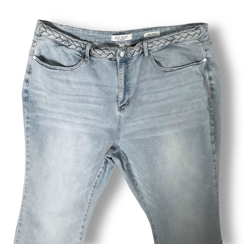 Judy Blue Wide Leg Fit Jeans Sz 24W Stretch Light Wash Casual Blue - Picture 2 of 12