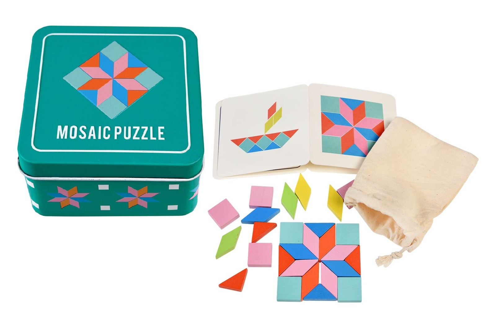 Wooden Mosaic Puzzle In A Tin 3090₽