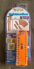 VTG 80s SUBTRACTION Learning Wrap-Ups School Math Tool Homeschool NOS NEW