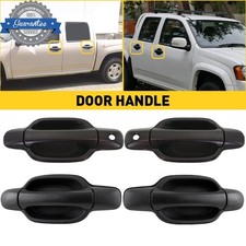 For Chevy Colorado Gmc Canyon 2004-2012 4pcs Exterior Outer Door Handle Black