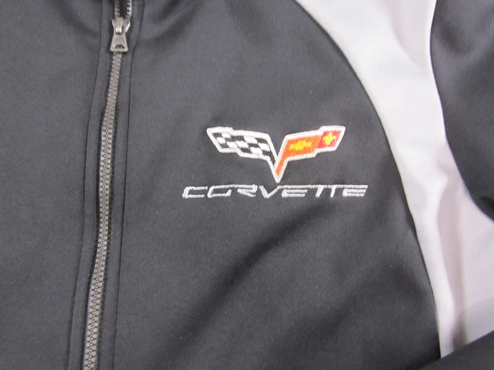 Chaqueta Corvette Mujer Mediana Charles River Sport Cremallera Completa Negra Gris Foto 2 de 4