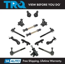 TRQ Tie Rod Ball Joint Sway Bar Link Pitman Idler Steering Suspension Kit 15pc