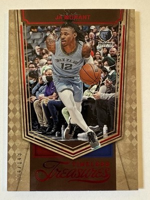 2021-22 Panini Chronicles Timeless Treasures Red Numbered /149 Ja Morant #470  