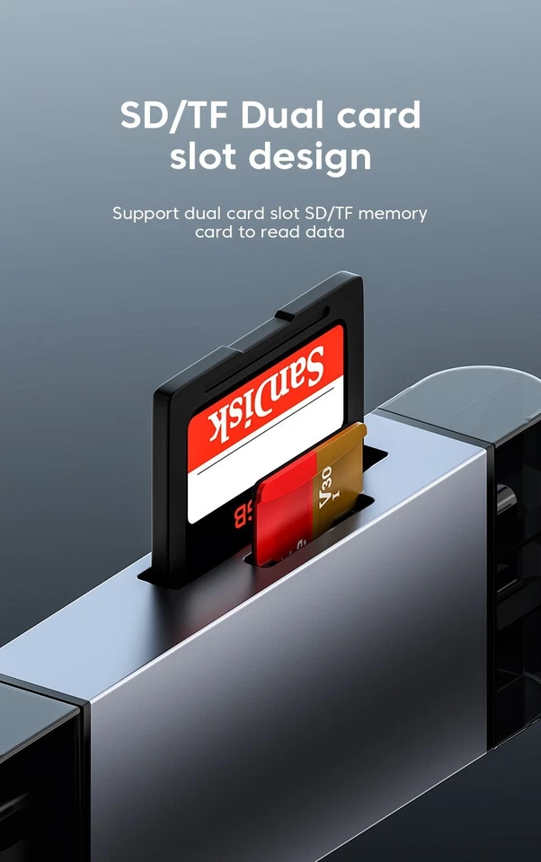 7-in-1-Multifunktions-USB 3.0-Kartenleser Micro TF SD Card Memory Reader USB - Bild 3 von 4