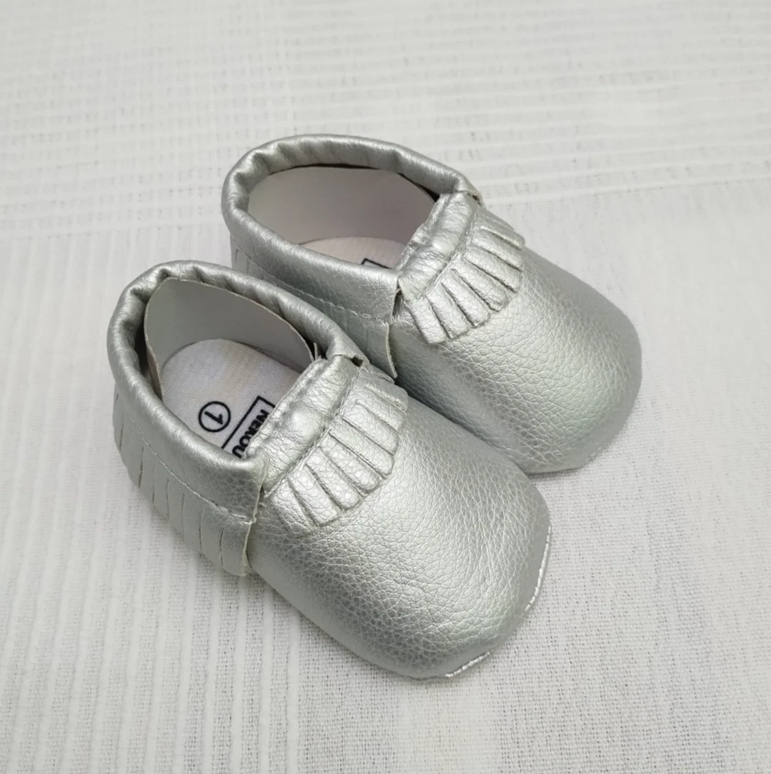 infant silver dress shoes Robeez - Pretty Pearl Soft Soles Silver