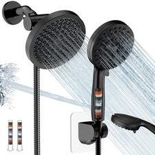 Filtered Shower Head with Handheld Spray Combo,High Pressure Rain Shower Head...
