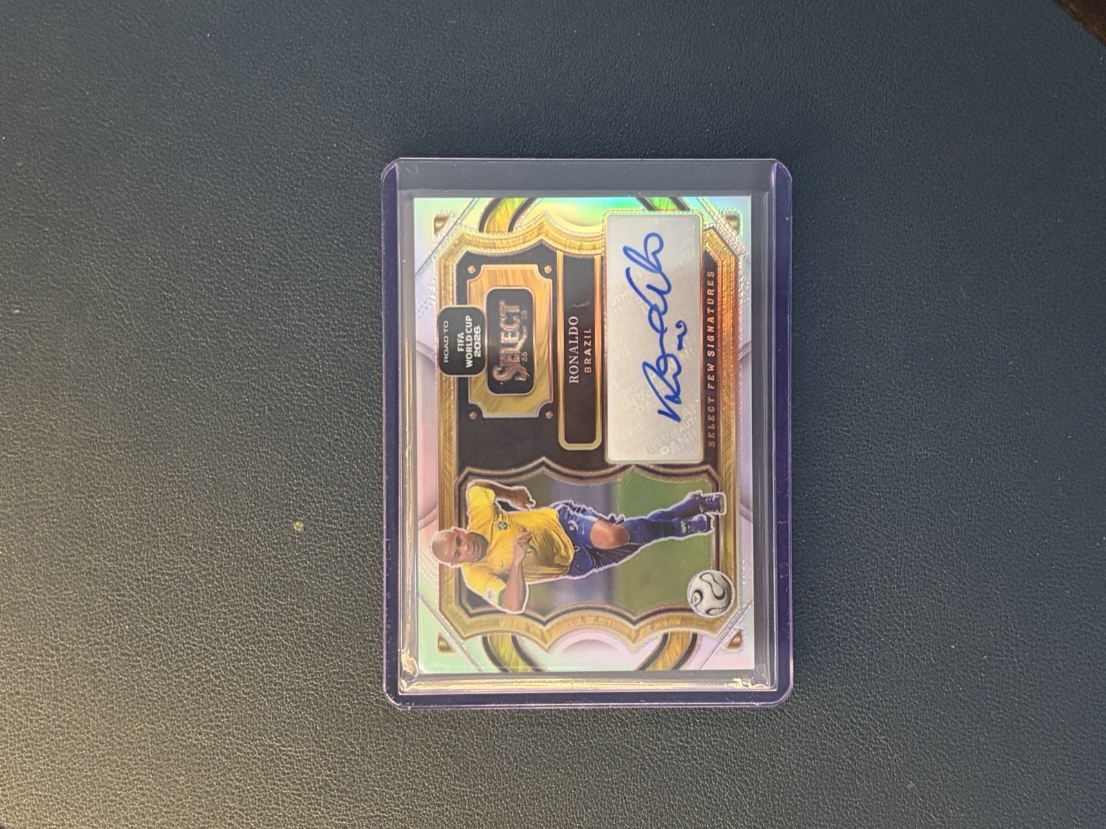2025-26 Panini Select World Cup Ronaldo (R9) Brazil Select Few Signatures Auto view 5