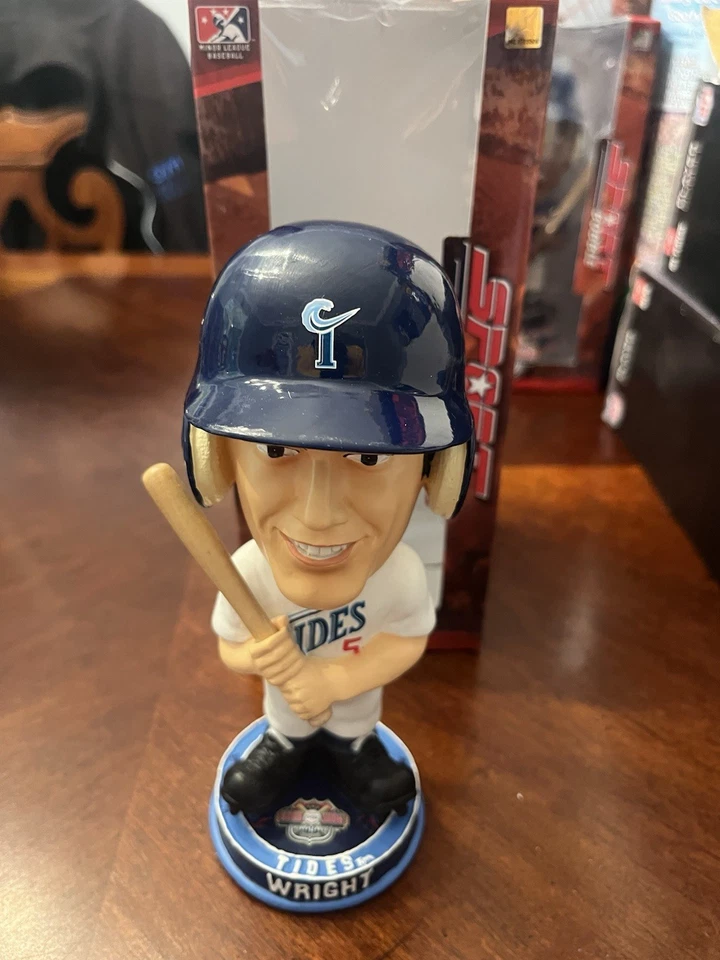 NUEVA YORK METS DAVID WRIGHT BOBBLEHEAD KNUCKLEHEAD CAMINO AL ESPECTÁCULO Norfolk Tides Foto 3 de 4