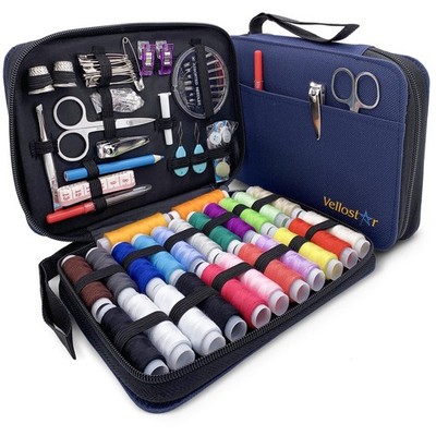 Easy to Use Navy Blue Sewing Kit for Adults and - Needle and Thread Kit with ...