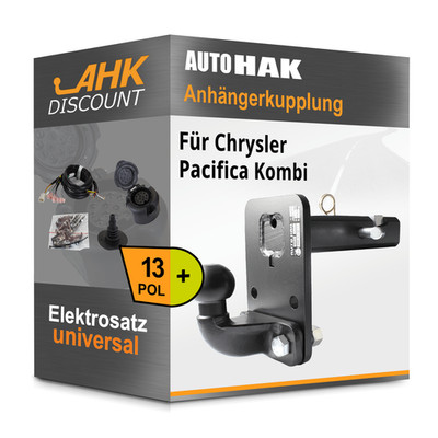 Für Chrysler Pacifica Kombi 16- AUTO HAK Anhängerkupplung starr + 13polig AHK