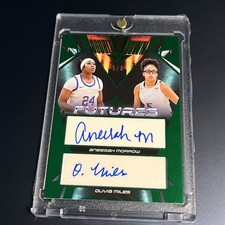2024 Leaf Futures Aneesah Morrow Olivia Miles Dual AUTO Autograph SP #'d 5/8