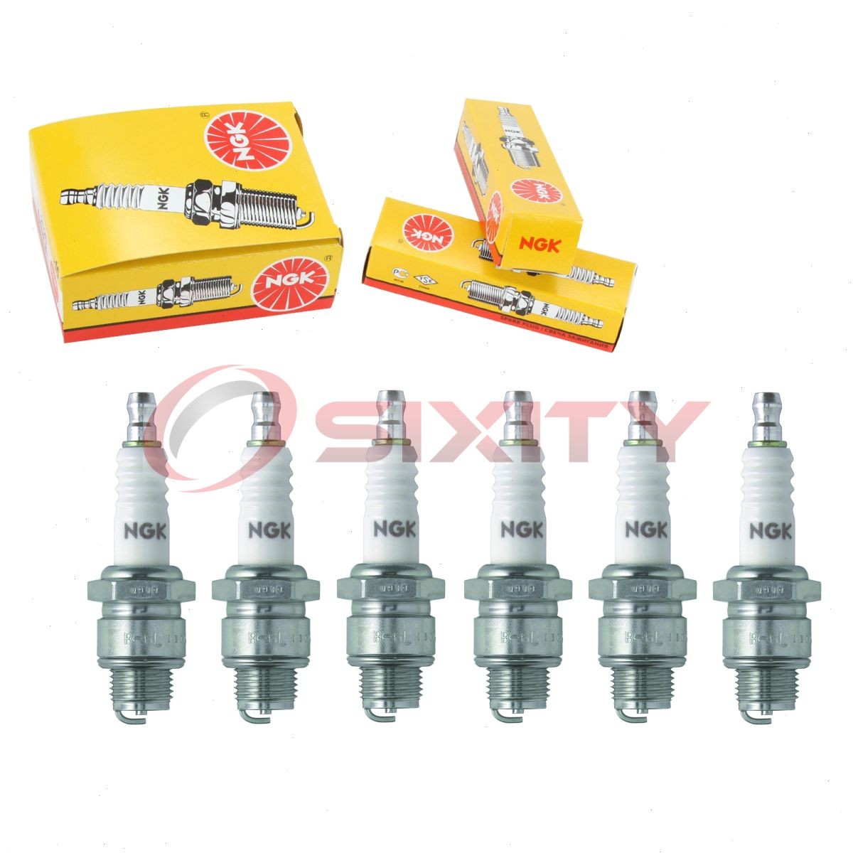 6 pcs NGK Standard Spark Plugs for 1954 Ford Courier Sedan Delivery 3.6L L6 dm