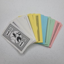 Monopoly Junior Board Game Replacement Play Money Cash Set Multi-Color
