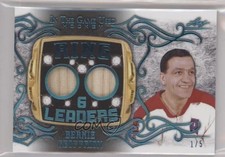 2020-21 Leaf ITG Used Ring Leaders Relics Platinum Blue 1/5 Bernie Geoffrion 0c3