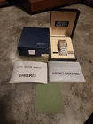 Vtg SEIKO Quartz Alarm Chronograph Digital Analog H249-5069 MEN WATCH Box Papers