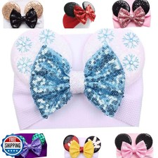 Sarlonter Mouse Ears Headband/Headwrap - Toddler, Baby, Kids upto 4 Years - P