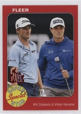 2023 Fleer Ultra Hot Packs 10/49 Will Zalatoris Viktor Hovland #SSS-3 3d2