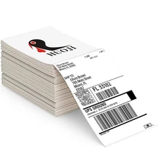 Thermal Shipping Labels 4x6, Pack of 500 Direct Thermal Printer Labels Fanfol...