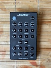 GENUINE OEM Bose Wave Radio II Remote Control Black Made in Mexico