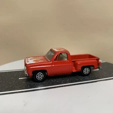 Yat Ming Chevy C/K Stepside Pickup Truck Red Hot Flames Graphic 1:64 Scale NM