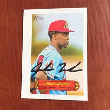 Jordan Walker 2022 Topps Heritage Minor League 1973 Pin Up Prospect #73PU-17