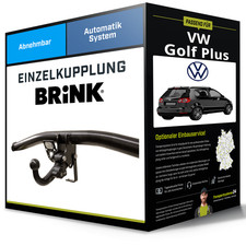 Abnehmbare Anhängerkupplung für VW Golf Plus 03.2009-12.2013 Typ 5M1/521 Brink