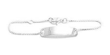Sterling Silver Engravable Baby Bracelet A1806