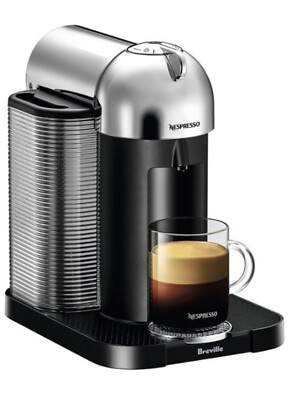 Nespresso Vertuo Coffee & Espresso Machine by Breville in Chrome (5 Cup  Sizes) | eBay