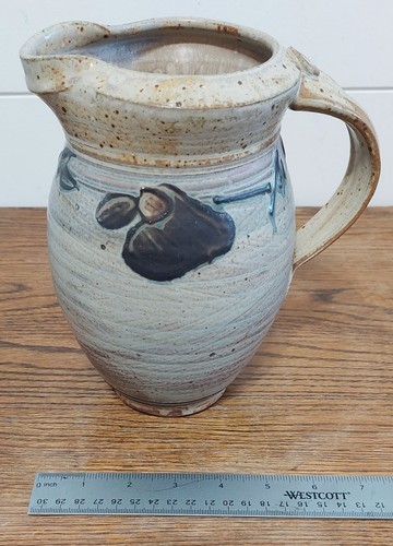 Signed Studio Art Pottery hand thrown Pitcher - Picture 18 of 20