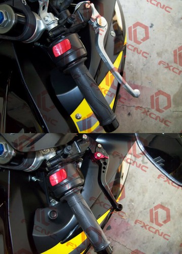 CNC Short Brake Clutch Levers w/GSX-S Logo For GSR750/GSX-S750 2011-2022 Black - Picture 8 of 14