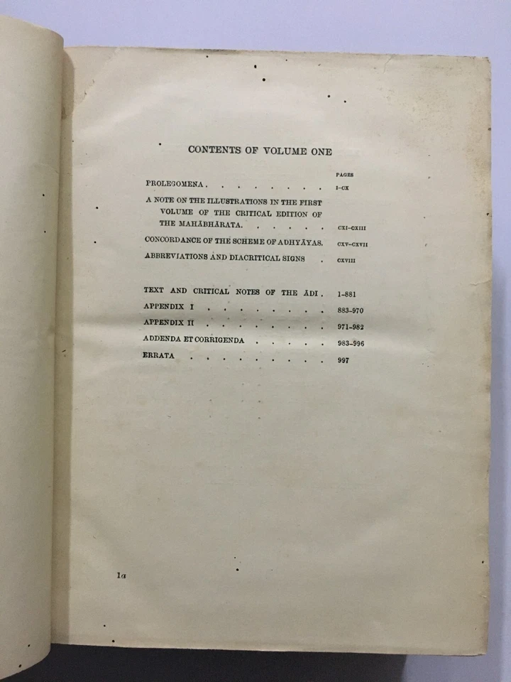 Sukthankar, Vishnu: Mahabharata For First Time Critically Edited. vol 1. 1933 - Image 3 of 4