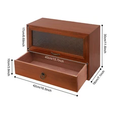 2-Tier Storage Drawer Box Cabinet for Desk - Organizing Unit for Kitchen Counter