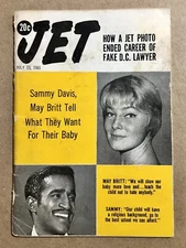 Jet Magazine, July 13, 1961 (Sammy Davis, May Britt)