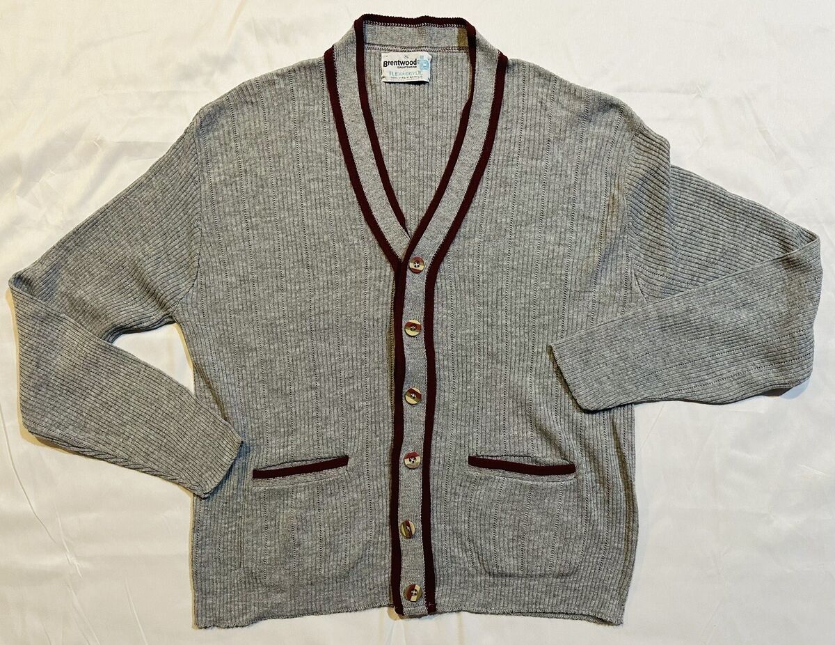 Vtg Brentwood Sportswear Flexacrylic Cardigan Sweater Sz XL Vtg Brentwood Sportswear Flexacrylic Cardigan Sweater Sz XL