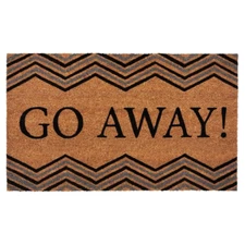 Go Away 18 In. X 30 In. Printed Coir Door Mat