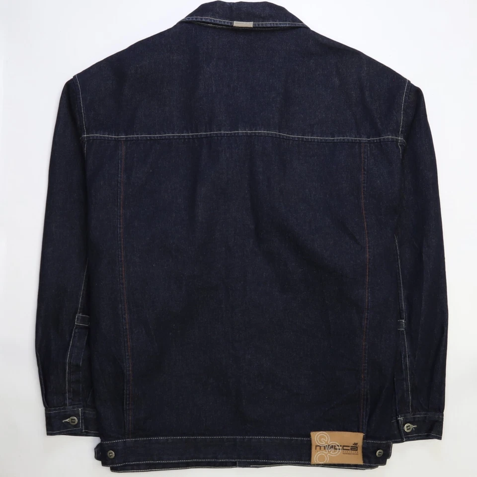 Jaqueta jeans vintage Mecca tamanho 4XL Y2K hip hop - Imagem 2 de 4