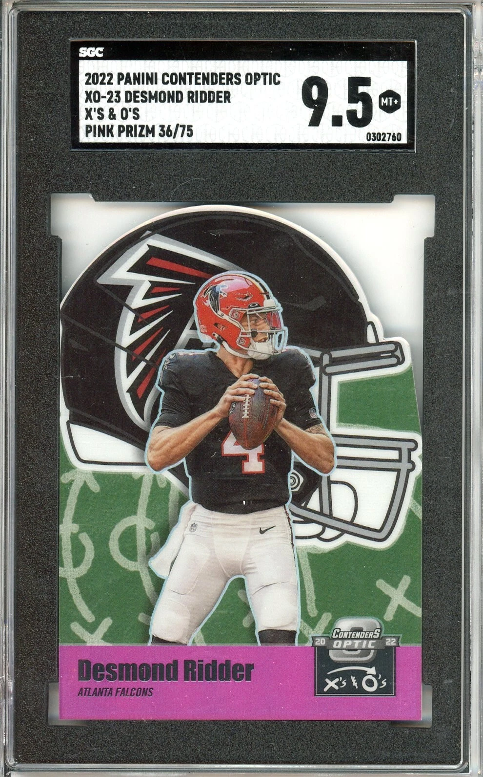 Desmond Ridder Panini Contenders Optic X's & O's #XO23 Pink