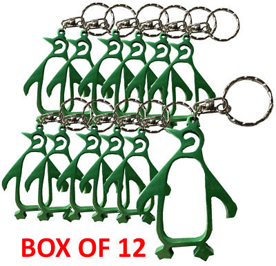 Schachtel mit 12 Hi-Gear Higear Pinguin-Form Neuheit Schlüsselanhänger Flaschenöffner