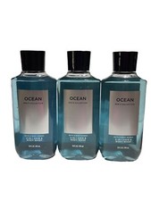  3 Bath  Body Works Ocean FOR MEN 2-in-1 Hair  Body Wash Shower Gel 10 FL Oz