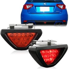 Sporty F1 Style Triangle 12 Led Rear Stop Tail 3rd Brake Light - Red Universal
