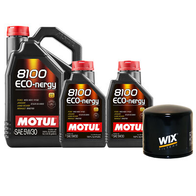 Api 1.7l 7L Motul 8100 ECO-NERGY 5W30 Wix Filter Motor Oil Change Kit API SL | eBay