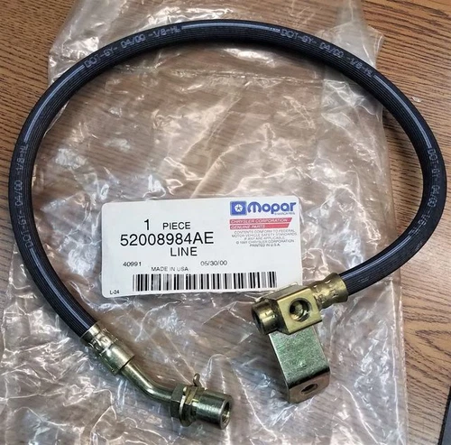 1997 - 2002 Dodge Dakota Over Rear Axle Genuine Mopar Brake Hose 52008984AE - Picture 1 of 3