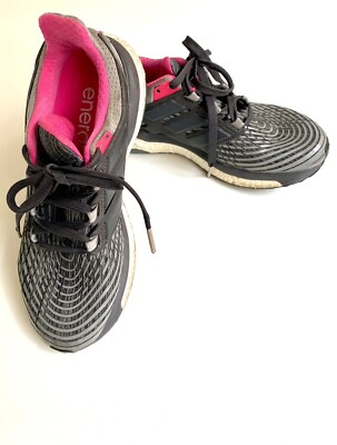 Adidas Womens Energy Boost BB3456 Pink Gray Running Shoes Sneakers Size 8