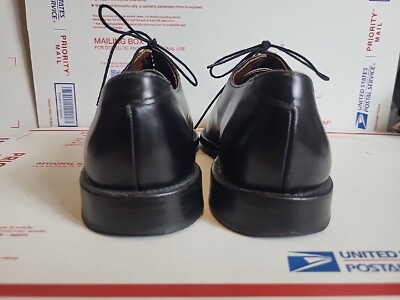 Allen Edmonds Parkway Leather Shoe‎ Mens 10 D Black Leather Lace up Split Toe ALLEN EDMONDS BRADLEY SPLIT TOE BLACK LEATHER DERBY LACE UP  main image 4