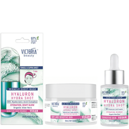 VB Hydra Shot 20ml Miracle 7-Minute Sheet Mask with Aloe Vera, Hyaluronic VEGAN - Picture 4 of 4